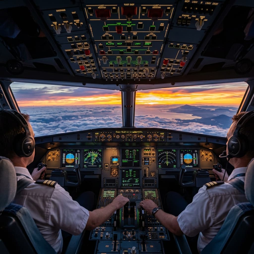 Cockpit Sunset